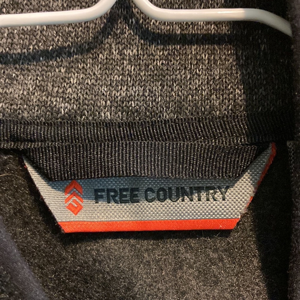 Free Country mens Sz XL lightweight grey tweed vest full zip - Picture 2 of 3